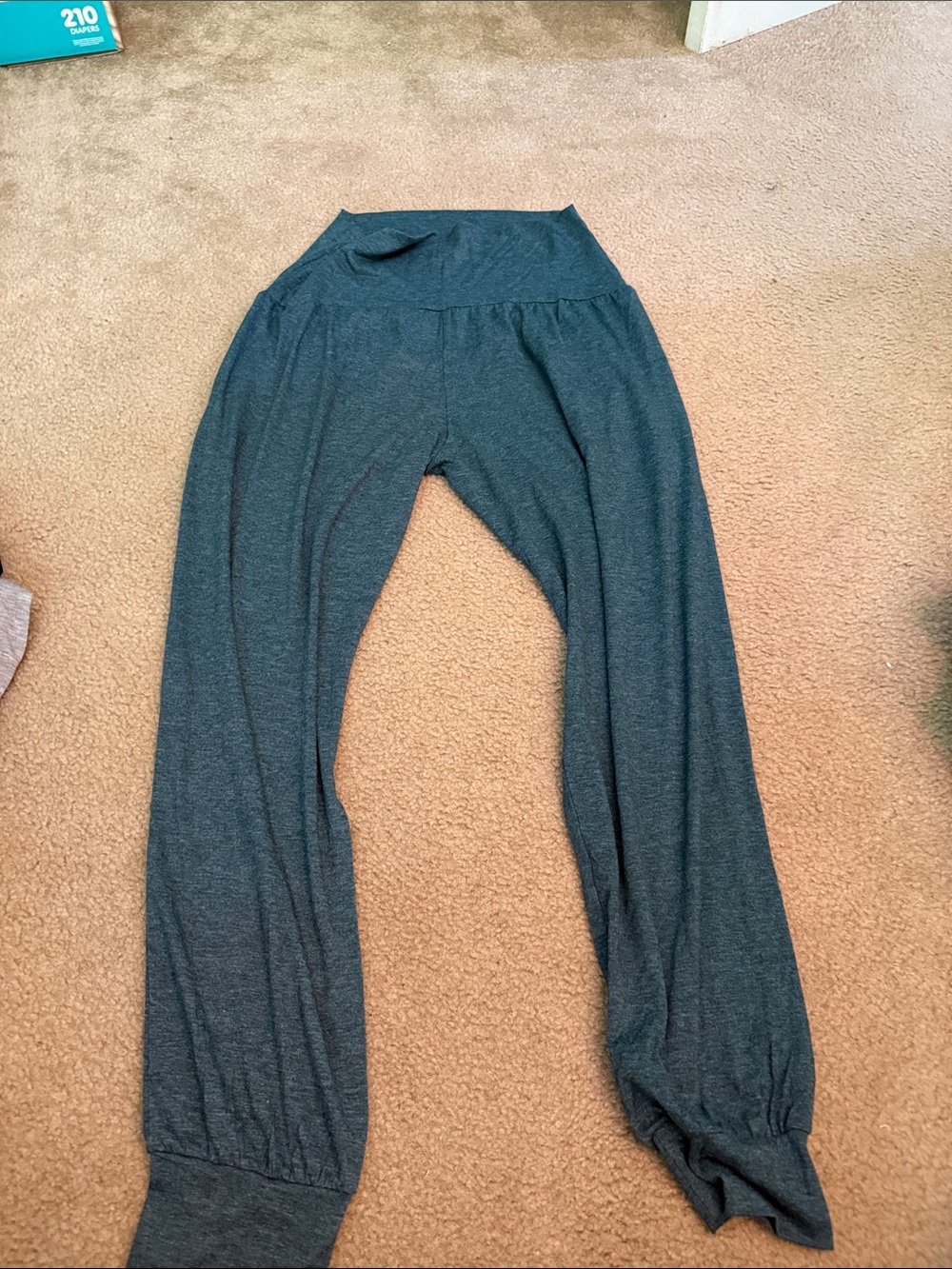 Charcoal Gray Wide Leg Lounge Pants